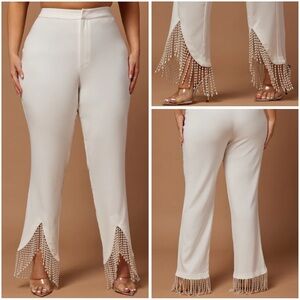 Sadie Pearl Pant - White - Sz 1X